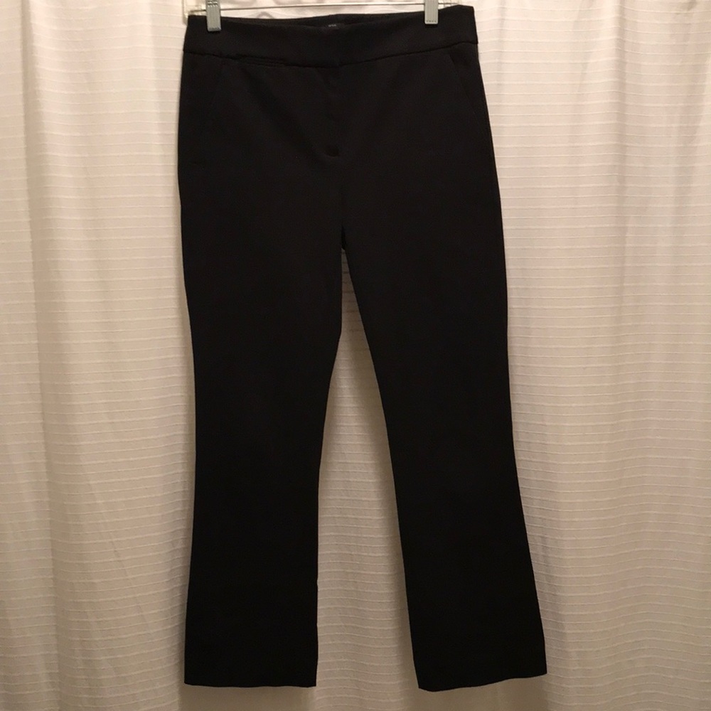 Ann Taylor Loft Marisa Black Trousers Ankle Cropped Pants Size 2